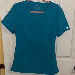 NFINITY Teal V-Neck Short Sleeve Top